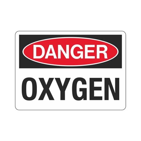 Danger Oxygen Sign